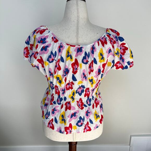 KATE SPADE Women's Summer Flowers Riviera Top Size L - Picture 4 of 9